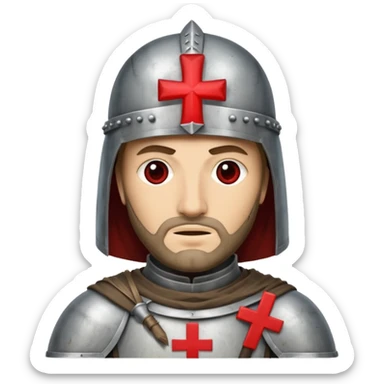a knight templar red cross sticker