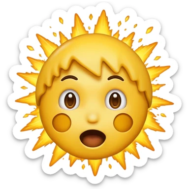 exploding head emoji sticker