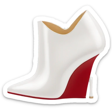  heel white pantent louboutin sticker
