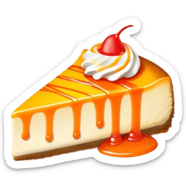 Mangonada cheesecake slice  sticker