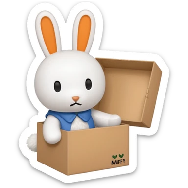 miffy with box sticker