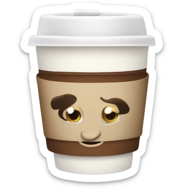 coffee cup to go sticker