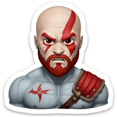 create a emoji for god of war kartos version sticker