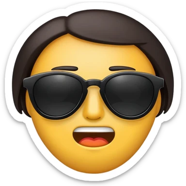 Hangover sunglasses emoji sticker