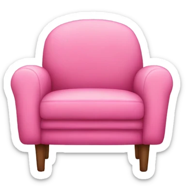 Pink Cosy chair sticker