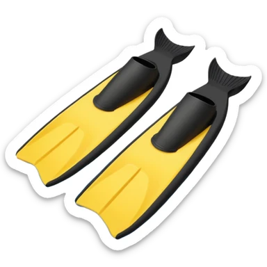 scuba diving fins sticker