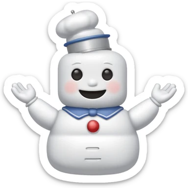Stay puff marshmallow man sticker