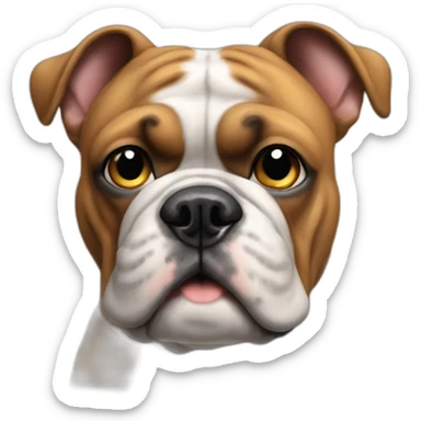 Tanzende, französische Bulldogge sticker
