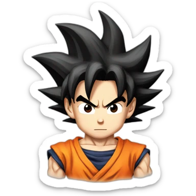 Goku from dragon ball z sticker