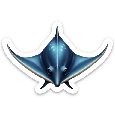 Manta ray sticker