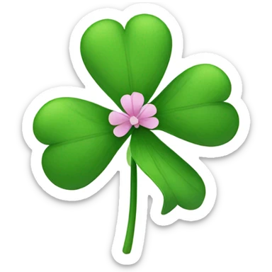 clover flower sticker