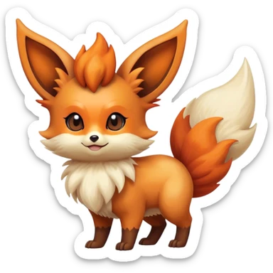 Vulpix-Fennekin-Eevee-creature-hybrid sticker