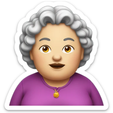 angru fat aunt sticker