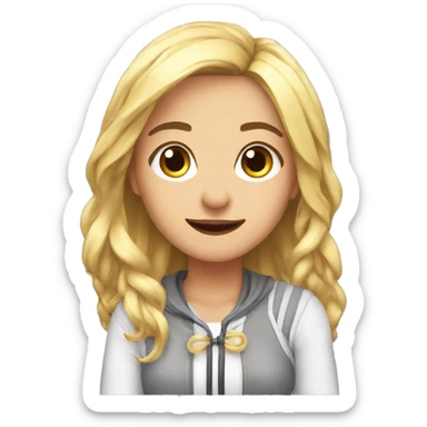 Streamer girl sticker