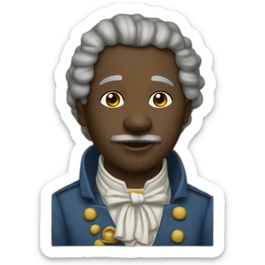 Un esclave du 18eme siecle sticker