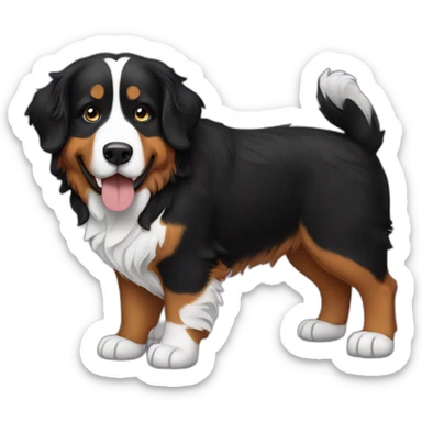 bernese mountain dog musician sticker