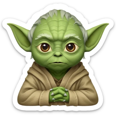 A 6 7 yoda Star Wars sticker