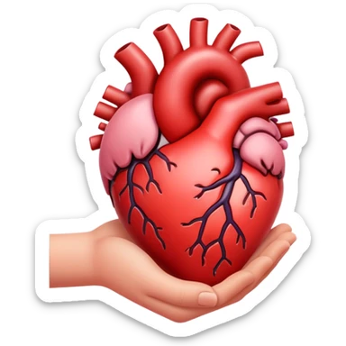 The heart of your hands sticker