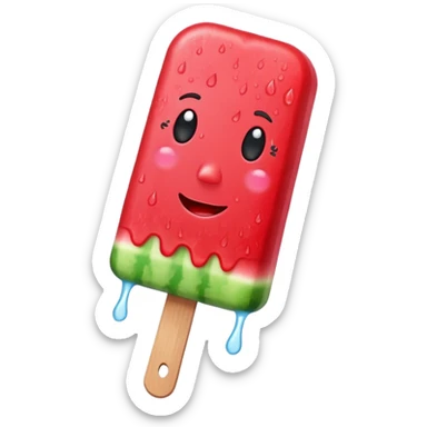 watermelon popsicle sticker