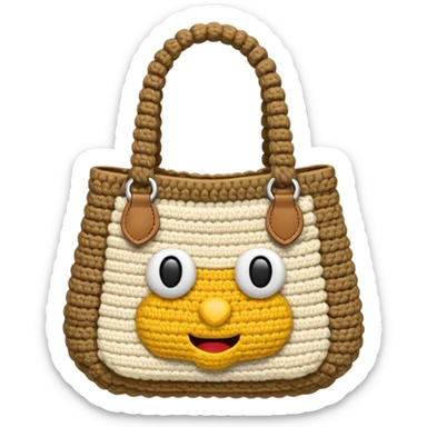 crochet bag sticker