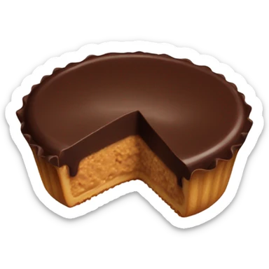 Chocolate covered Peanut butter cup sticker