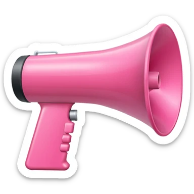 MEGAFONO rosa sticker
