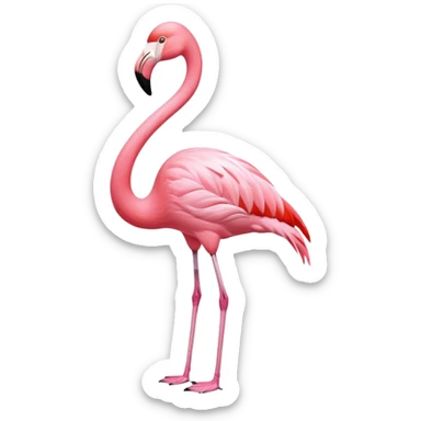 Flamingo emoji sticker