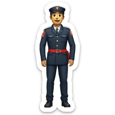 Pompiers hache  sticker