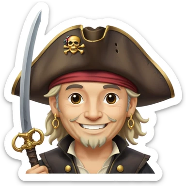 Pirate king sticker