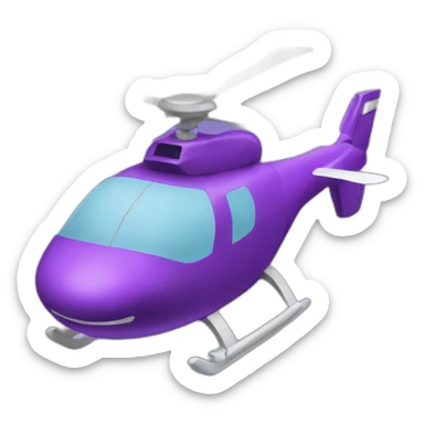 air taxi purple sticker