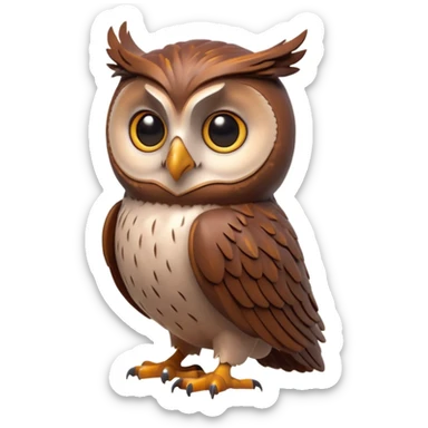 “3D emoji of a magical [🦉], Harry Potter style, Hogwarts magic, fantasy atmosphere, soft glow, cinematic lighting, high detail” sticker