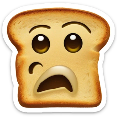 Very freaky piece of toast sticker