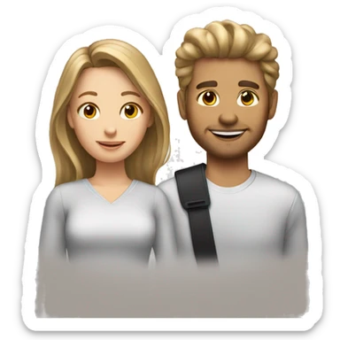 Two girls with bronde hair and one guy – Colleagues sticker