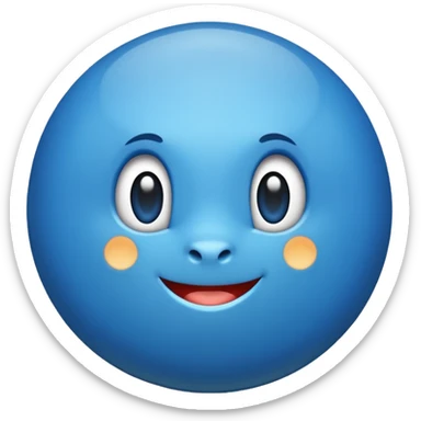 round blue tick sticker