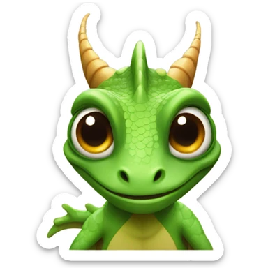 lizard with horns  sticker