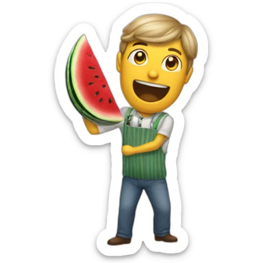 Ahs williams cutting watermelon sticker