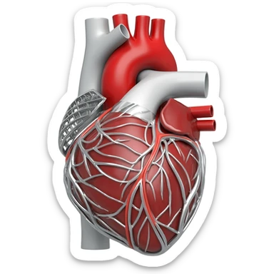 heart support, sticker