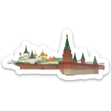 Kremlin in Nizhny Novgorod sticker