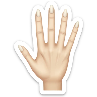 Wednesday hand from TV show (thing) sticker