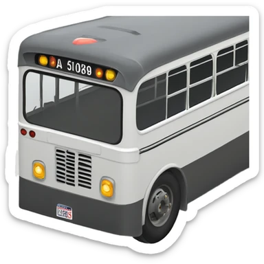 Anthracite colored 1965 Trailways bus sticker