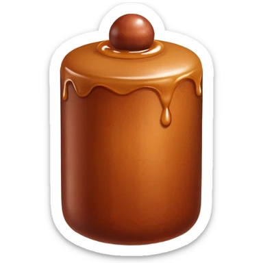 Create a brown cylindrical gulab jamun sticker