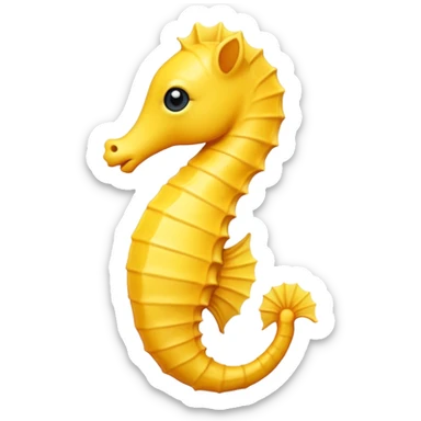 Create a seahorse emoji sticker