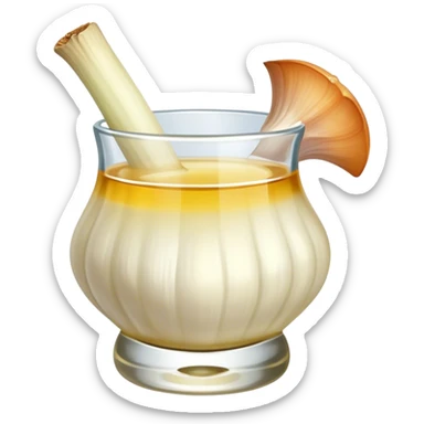 Garlic clove in a tequila shot  sticker