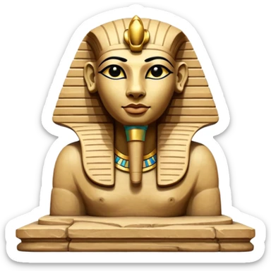 egypt sfenks sculpt sticker