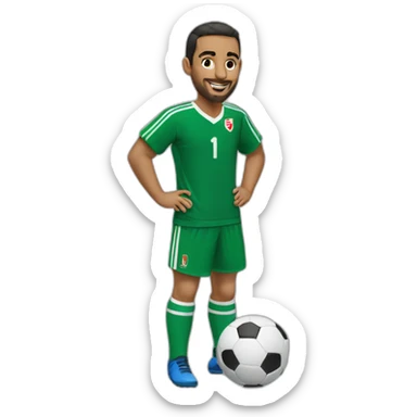 Joueur de foot marocain sticker