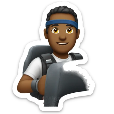 Driver bot travel tour guide sticker