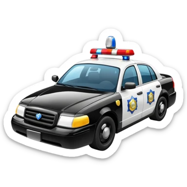 Police car sticker
