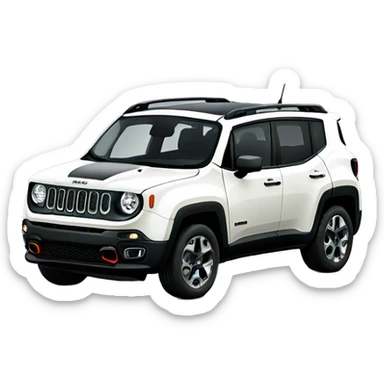 white jeep renegade sticker