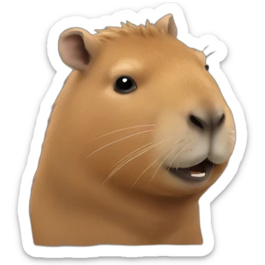ok i pull up capybara sticker