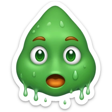 snot running from the nose no face sticker